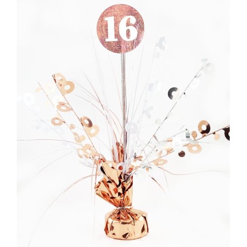 #16 Rose Gold & White Centrepiece Weight