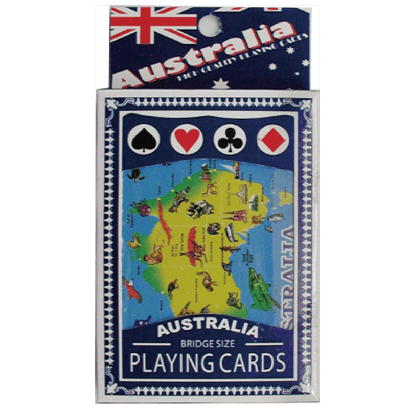 Australian Souvenir Playing Cards - Map Design