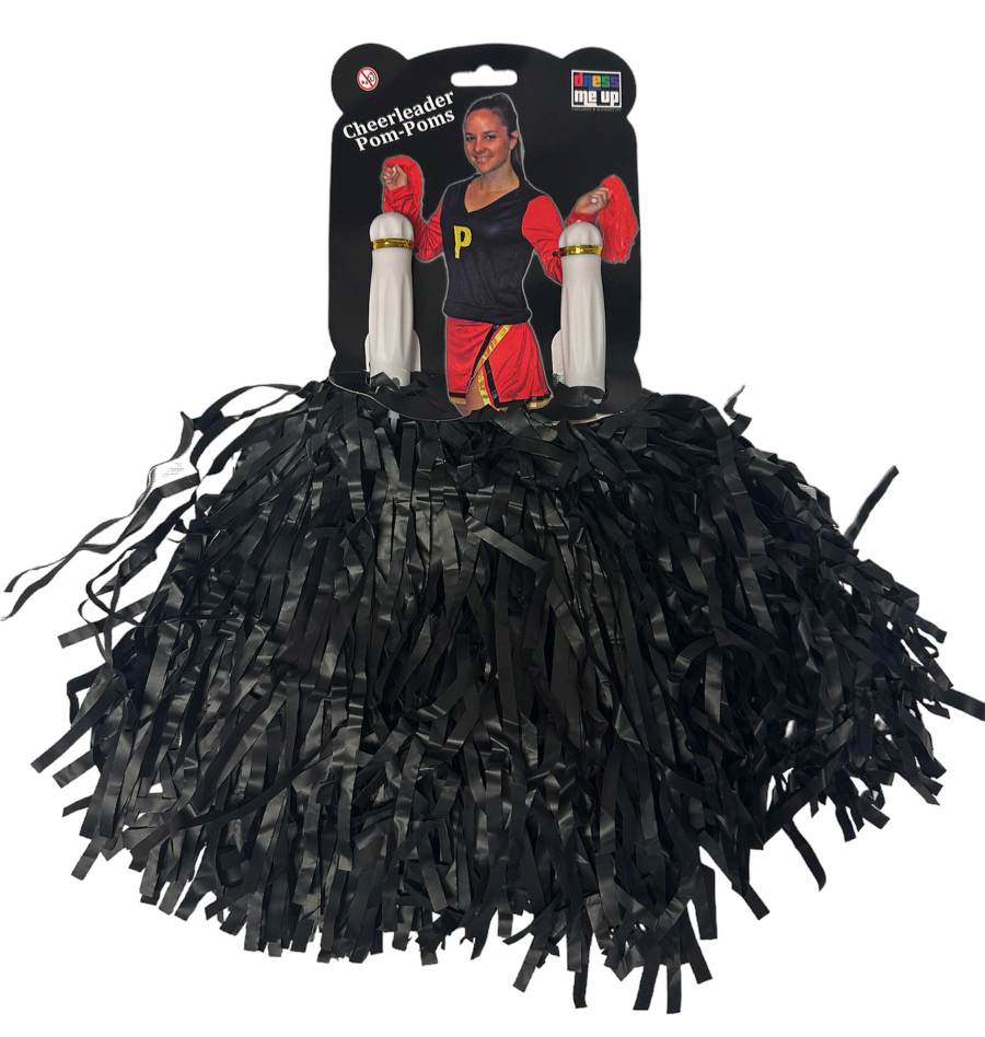 Black Pompom 2Pck