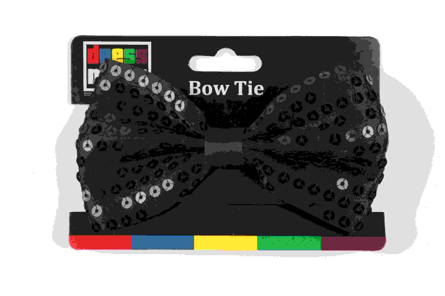 Black Sequin Bow Tie