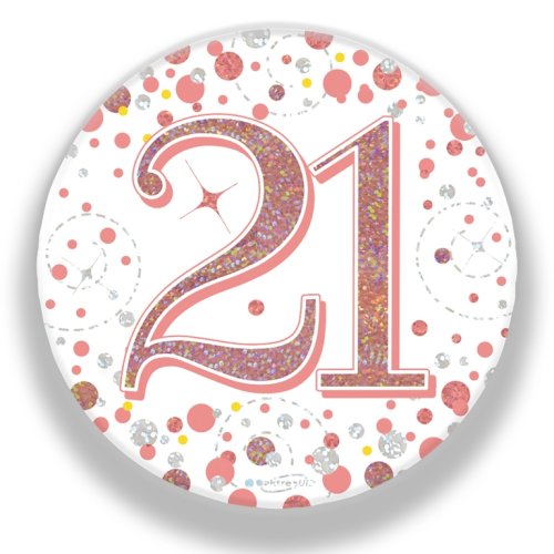 Sparkling Fizz #21 Rose Gold Badge