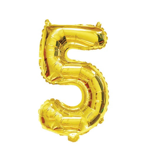 Balloon Foil 35cm Gold #5