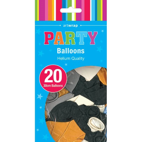 Balloons Metallic 30cm Assorted (Pack of 20)
