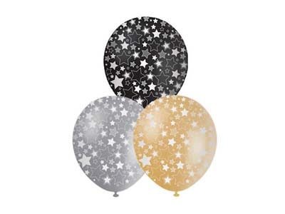 Balloons Printed 30cm Star Forml (Pack of 10)