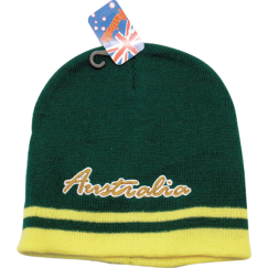 Beanies - Green & Gold Design