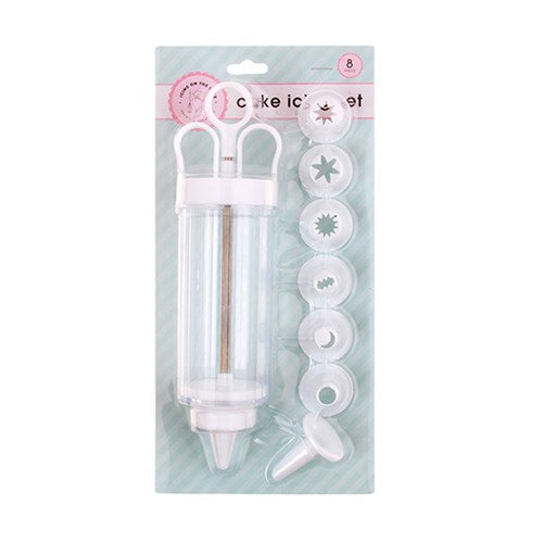 Cake Decorating Icing Syringe Set 8 Nozzles