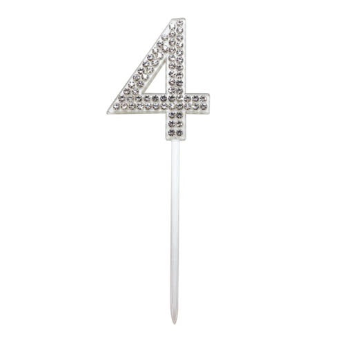 Cake Topper Diamante Num #4