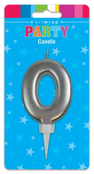 Candle Silver Num #0