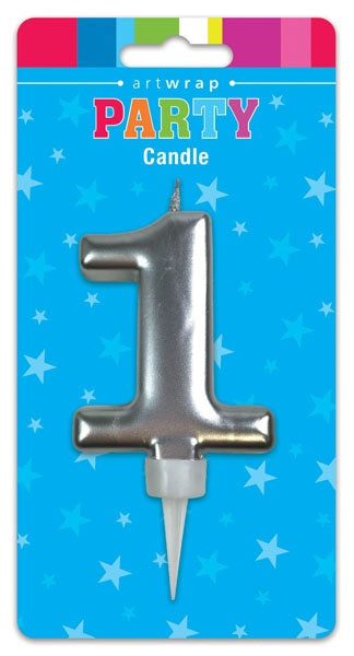 Candle Silver Num #1