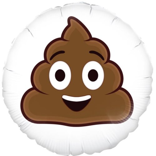 Emoji Smiling Poop - Round