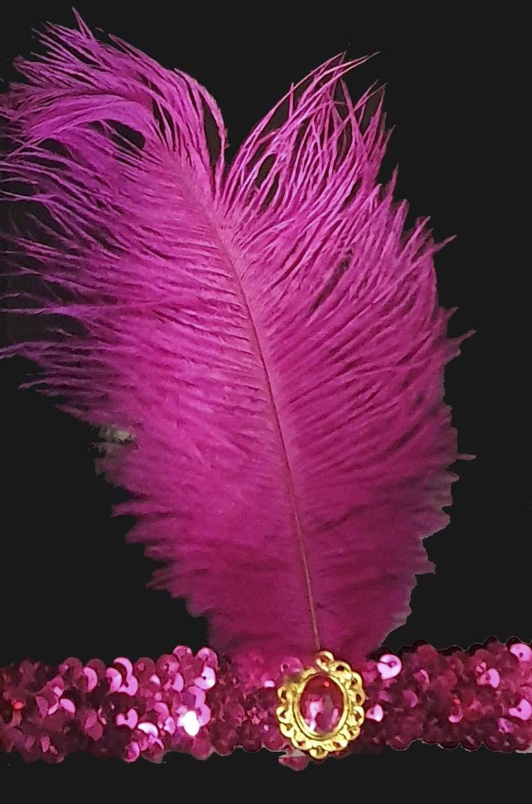 Hot Pink Flapper Headband