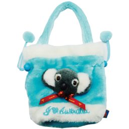Hand Bag with Koala Blue