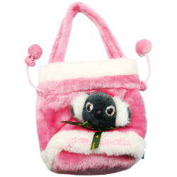 Hand Bag with Koala Pink