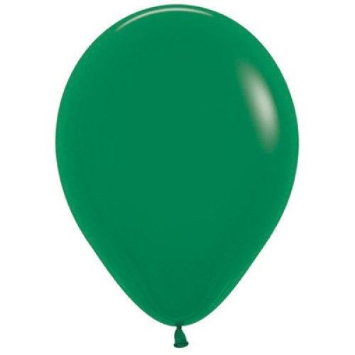 Helium INFLATED Forest Green Latex Balloon
