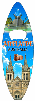 Metal Magnet with Bottle Opener- Adelaide Design