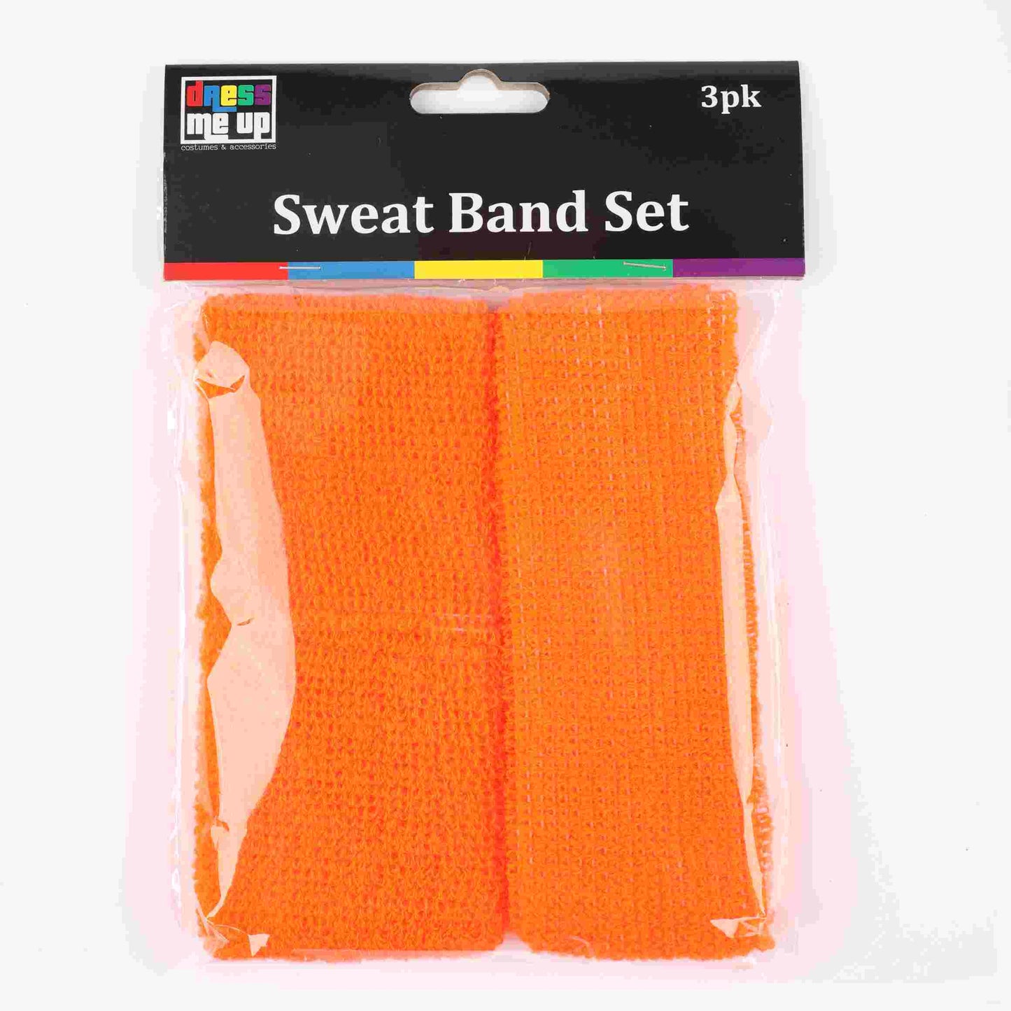 Orange 3Pce Sweatband Set