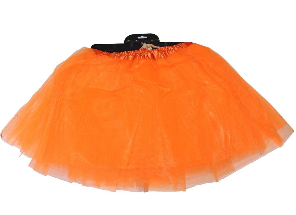 Orange Lined 4 Layer Tutu 40Cm