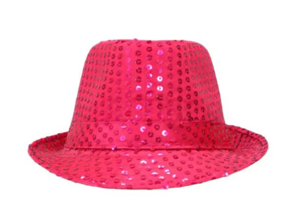 Pink Sequin Hat