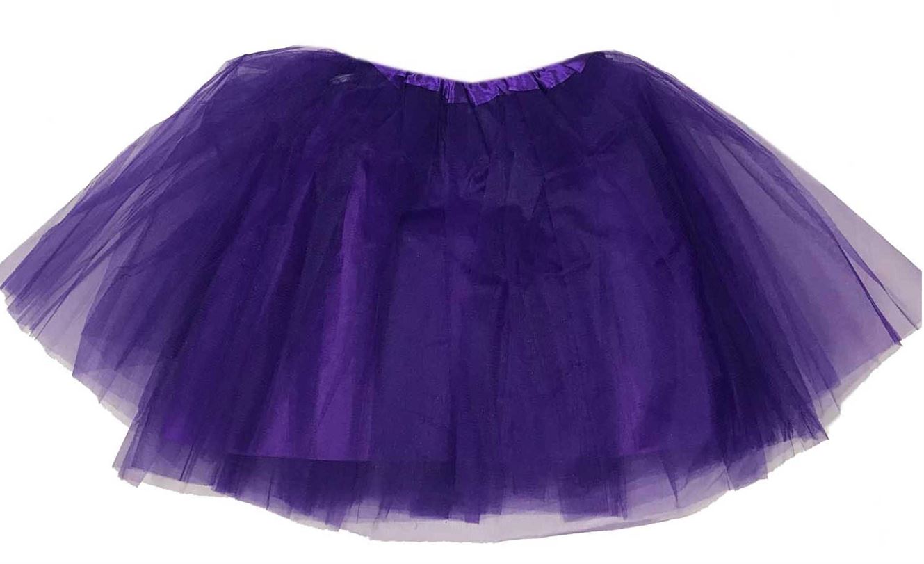 Purple Lined 4 Layer Tutu 40Cm