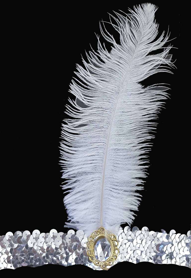Silver Flapper Headband