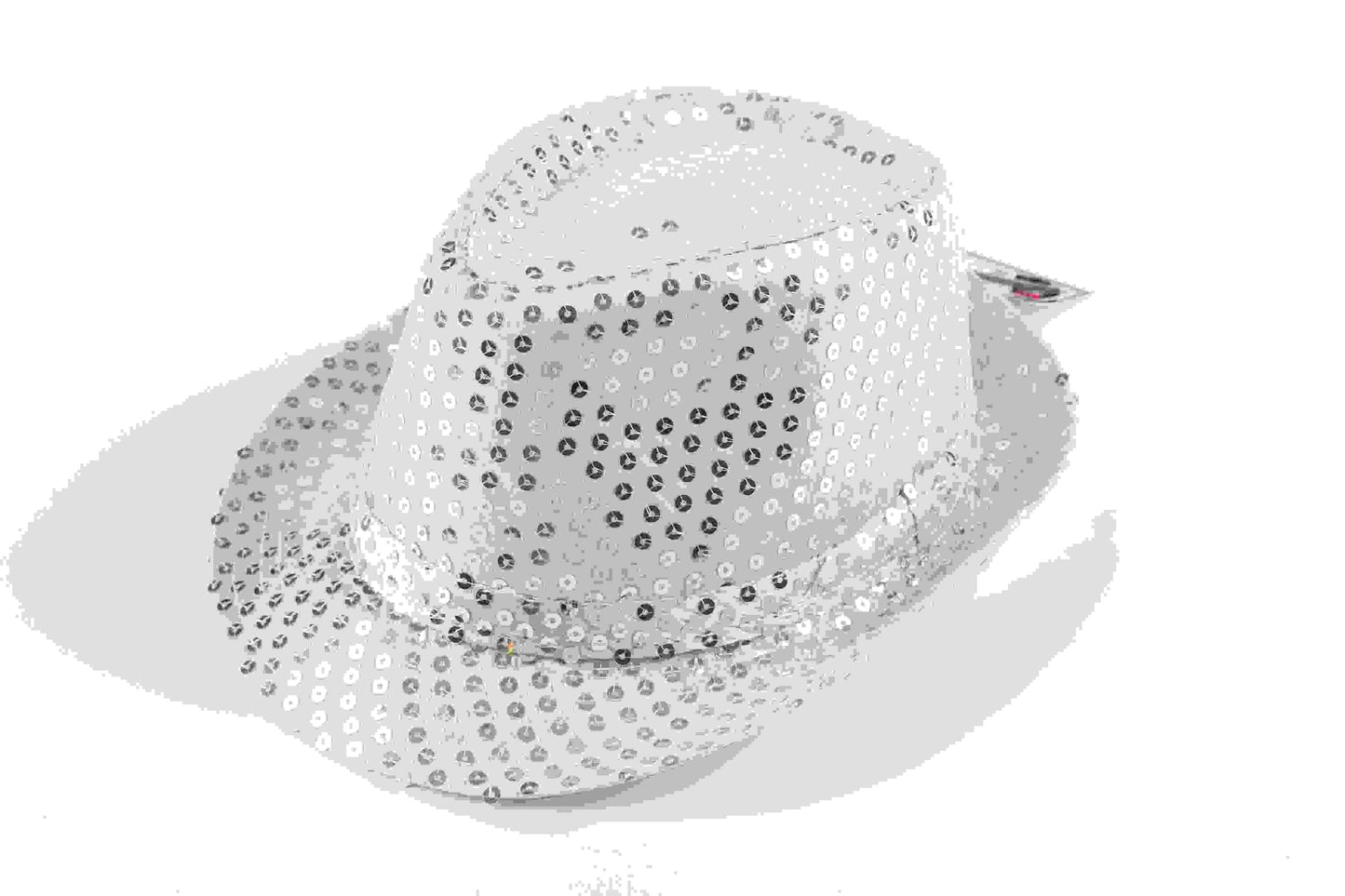 Silver Sequin Top Hat