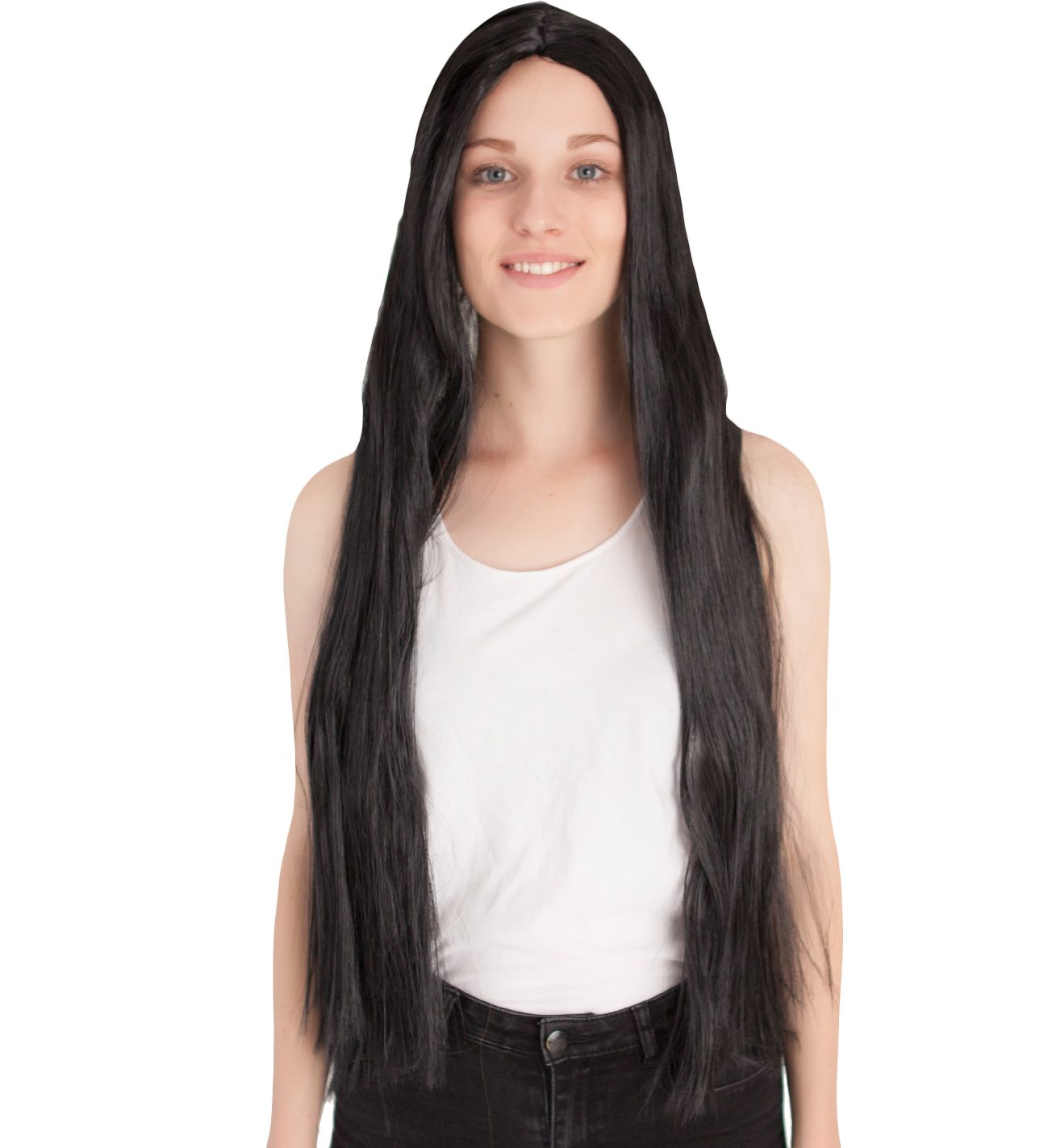 Super Long Black Wig 75Cm
