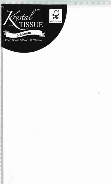 TISSUE PAPER 5PK - WHITE