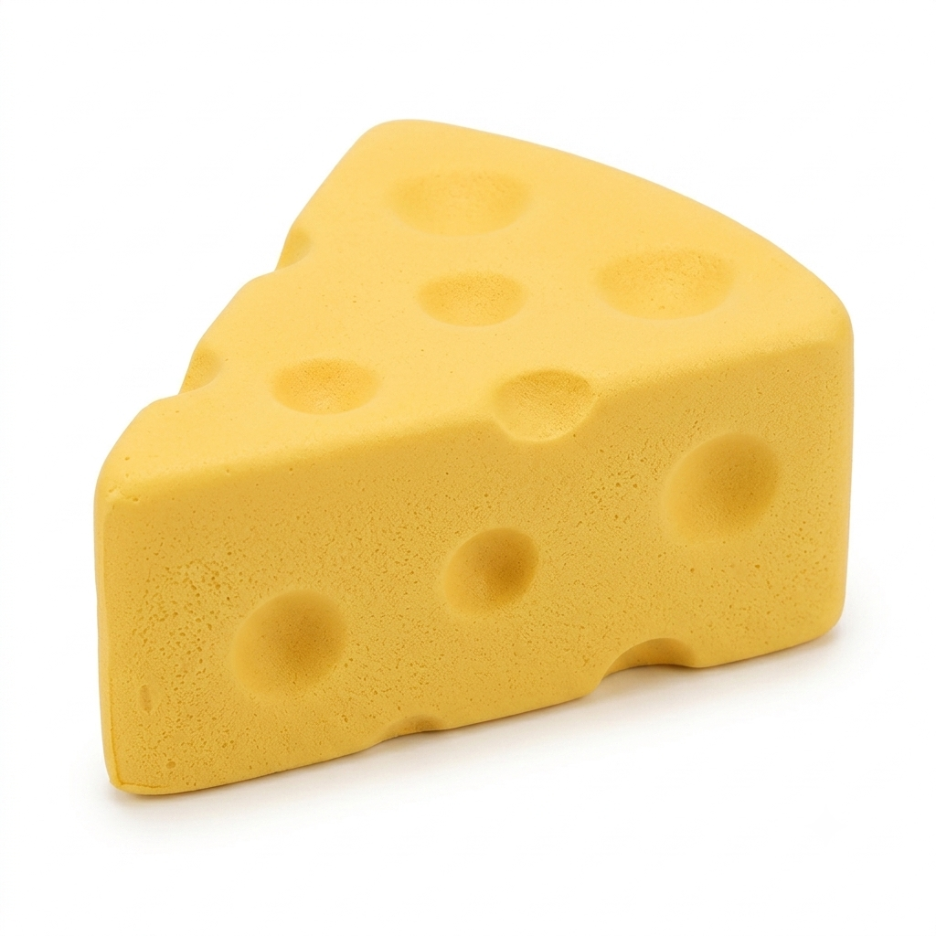 Cheese Wedge Squishy — Slow Rise Fidget Toy