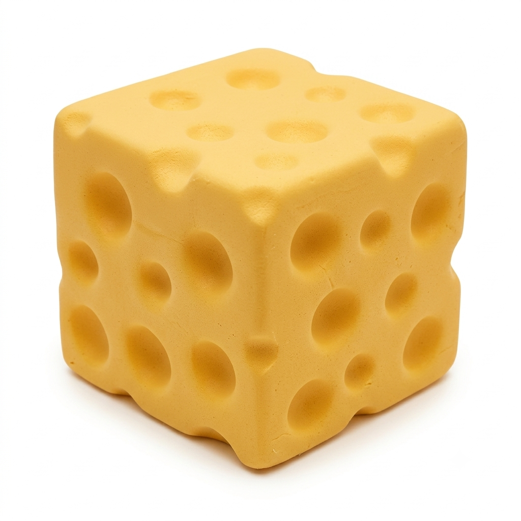 Cheese Block Squishy — Slow Rise Fidget Toy