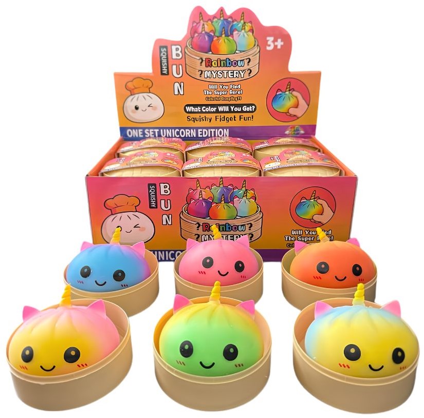 Squishy Bun Rainbow Mystery Dumpling — Unicorn Edition Capsule