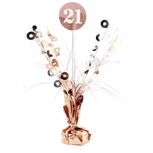 #21 Rose Gold & White Centrepiece Weight