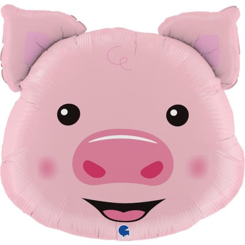 Helium INFLATED Pig Head Shape