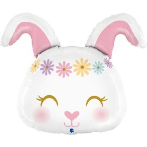 Helium INFLATED Hippie Bunny Shape