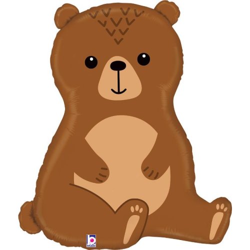 Helium INFLATED Woodland Bear Shape