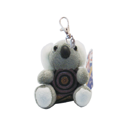 Clip on - Koala with Keyring - Aboriginal Design