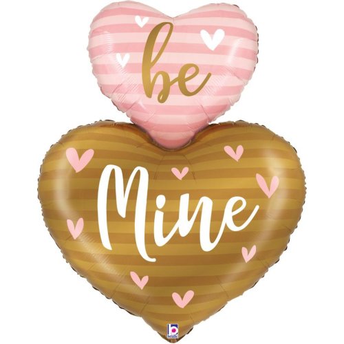 Helium INFLATED Be Mine Heart Duo Shape