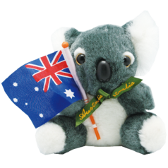 Koala with Flag