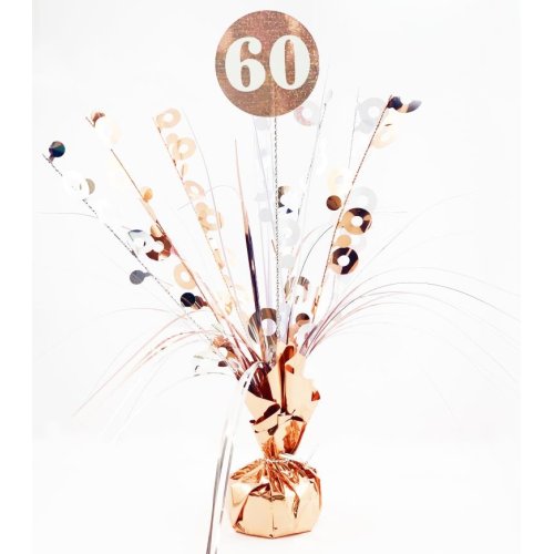 #60 Rose Gold & White Centrepiece Weight