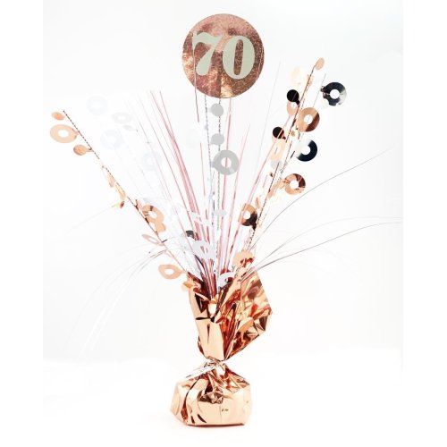 #70 Rose Gold & White Centrepiece Weight