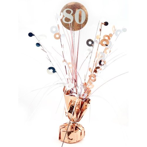 #80 Rose Gold & White Centrepiece Weight
