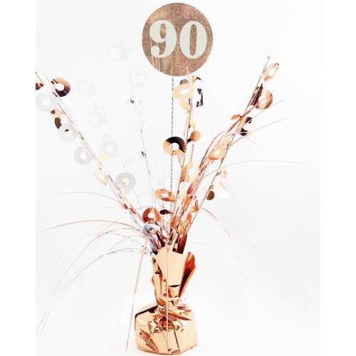 #90 Rose Gold & White Centrepiece Weight