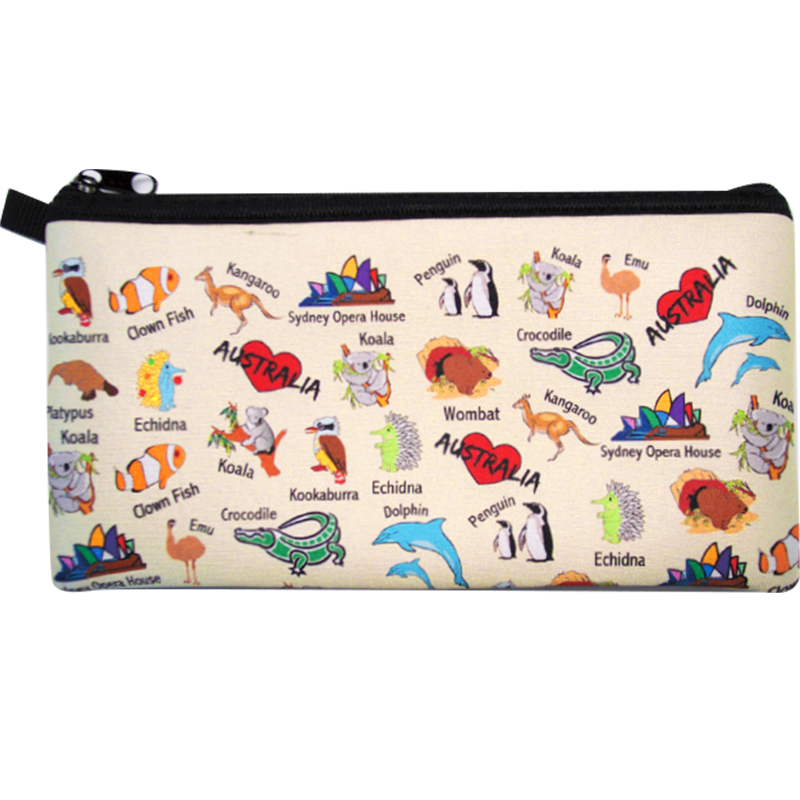 Australian Souvenir Pencil Case - Animal Design