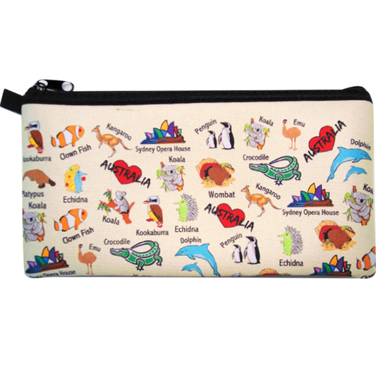 Australian Souvenir Pencil Case - Animal Design