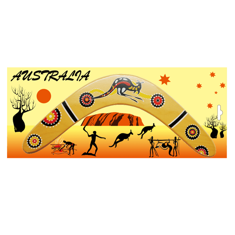 Australian Souvenir Wooden Boomerang - Medium Size