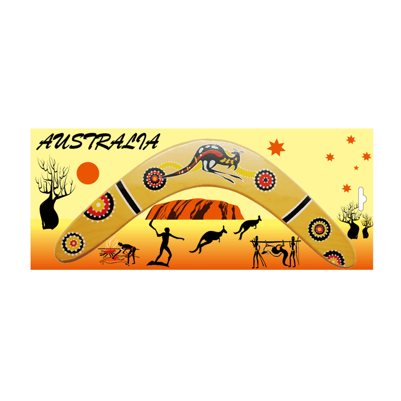 Australian Souvenir Wooden Boomerang - Small Size