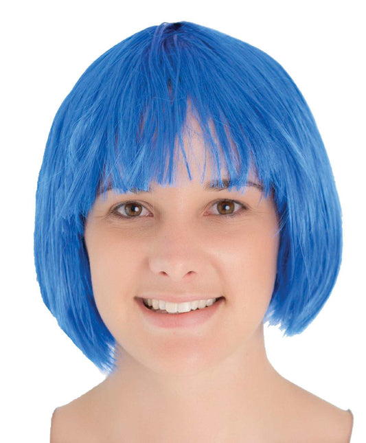 Blue Bob Wig