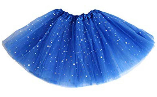 Blue Glitter 4 Layer Tutu 40Cm