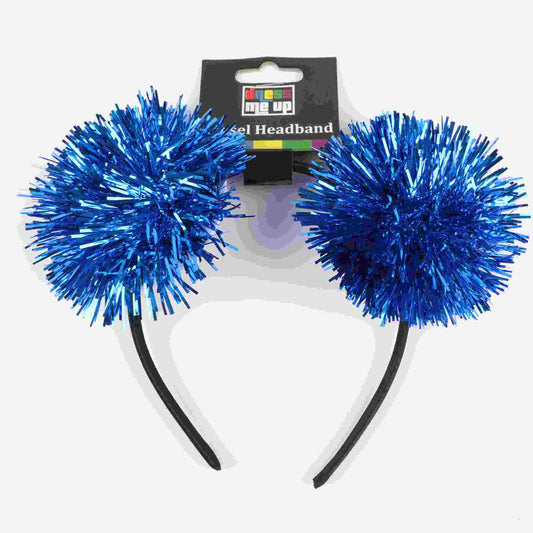 Blue Tinsel Headband