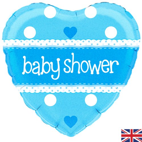 Baby Shower Blue Heart - Heart