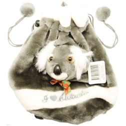 Backpack with Drawstring - Koala Grey